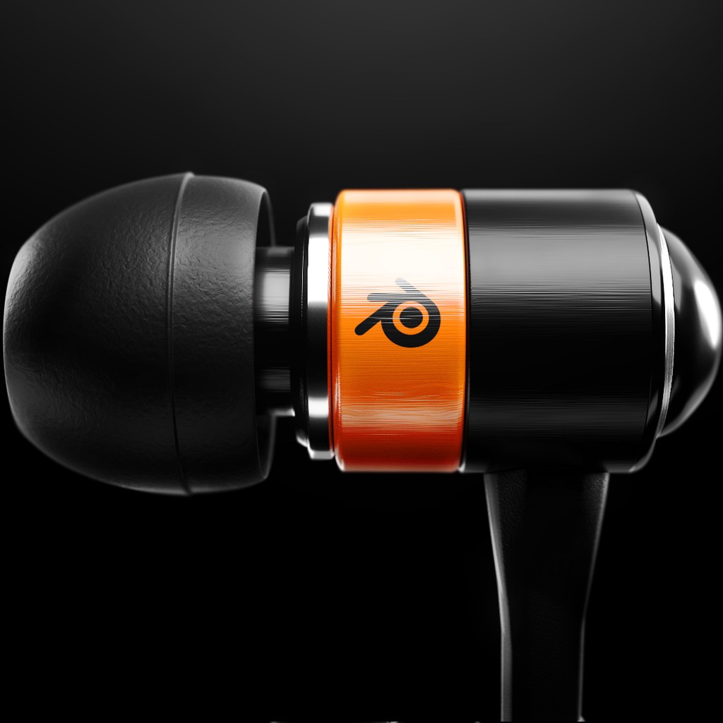 "Blender branded" In-Ear Headphones preview image 1